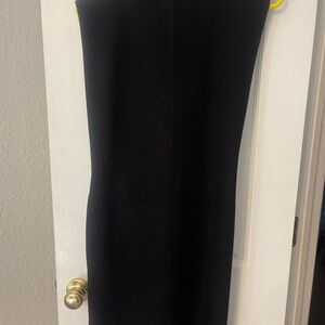 Adrienne Landau Black Sleeveless Cowl Sweater